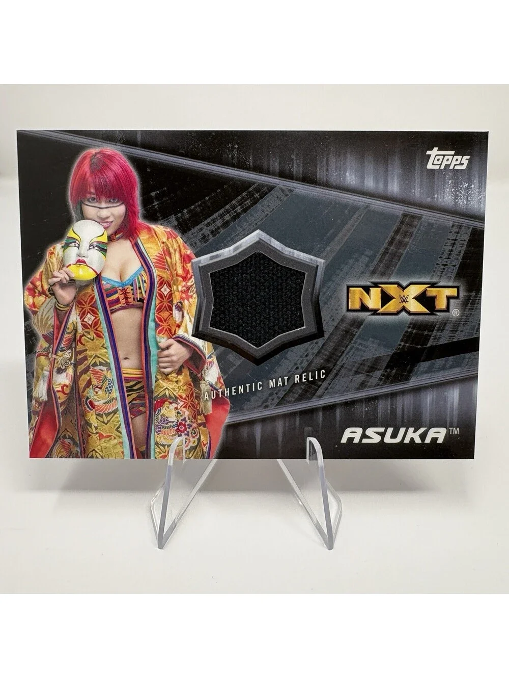 2017 Topps WWE Women's Division - Asuka- NXT Belfast Ireland Mat Relic /50